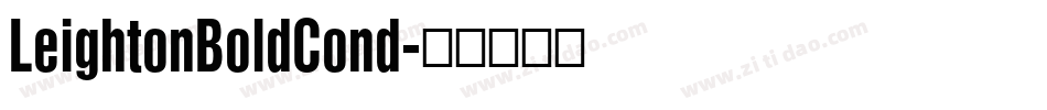LeightonBoldCond字体转换