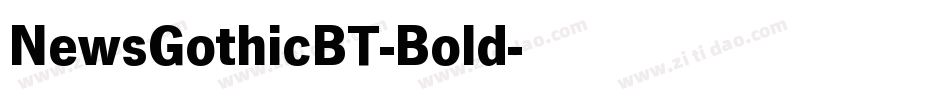 NewsGothicBT-Bold字体转换