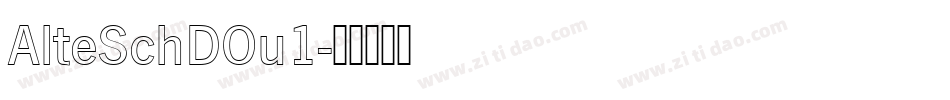 AlteSchDOu1字体转换