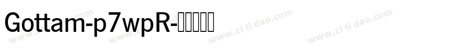 Gottam-p7wpR字体转换
