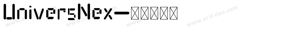 UniversNex字体转换