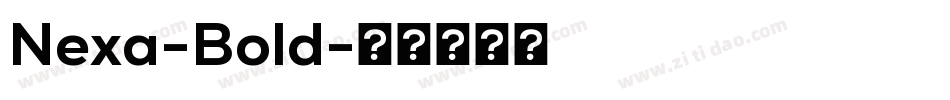 Nexa-Bold字体转换