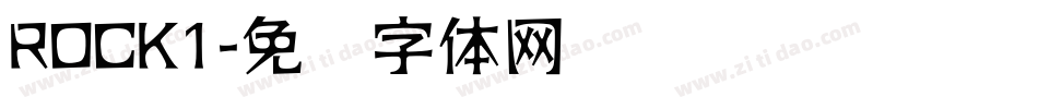 ROCK1字体转换