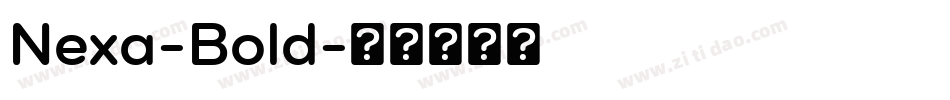 Nexa-Bold字体转换