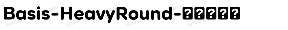 Basis-HeavyRound字体转换