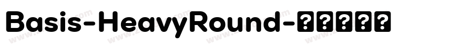 Basis-HeavyRound字体转换