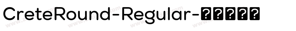 CreteRound-Regular字体转换