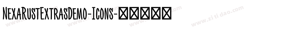 NexaRustExtrasDemo-Icons字体转换