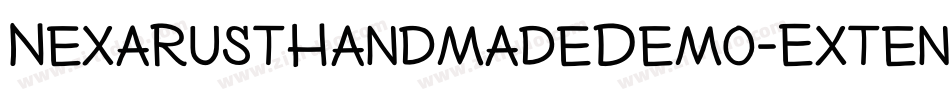 NexaRustHandmadeDemo-Extended字体转换 NexaRustHandmadeDemo-Extended字体转换