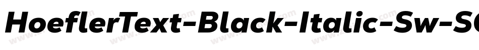 HoeflerText-Black-Italic-Sw-SC字体转换