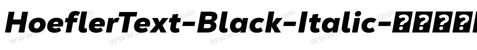 HoeflerText-Black-Italic字体转换