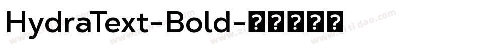 HydraText-Bold字体转换