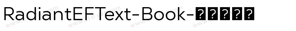 RadiantEFText-Book字体转换