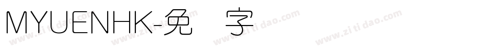 MYUENHK字体转换