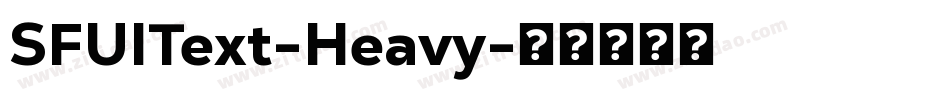 SFUIText-Heavy字体转换