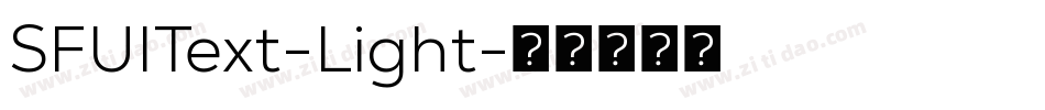 SFUIText-Light字体转换