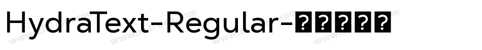 HydraText-Regular字体转换
