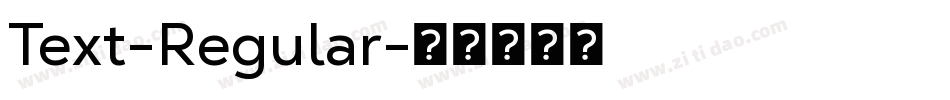 Text-Regular字体转换