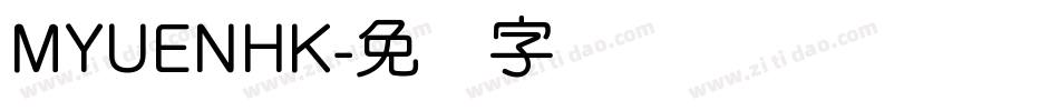 MYUENHK字体转换