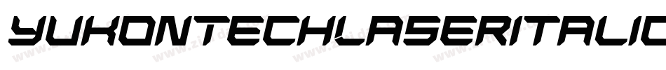 YukonTechLaserItalic-OvdP字体转换