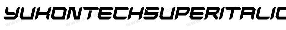 YukonTechSuperItalic-Dln1字体转换