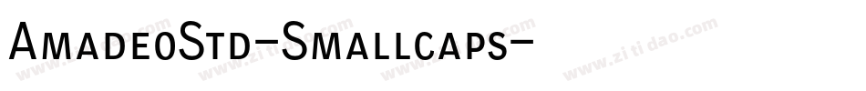 AmadeoStd-Smallcaps字体转换