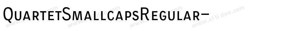 QuartetSmallcapsRegular字体转换