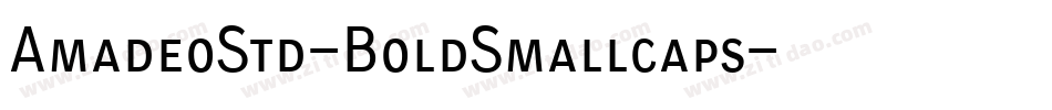 AmadeoStd-BoldSmallcaps字体转换