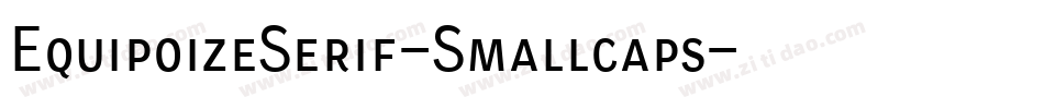 EquipoizeSerif-Smallcaps字体转换