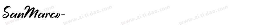 SanMarco字体转换