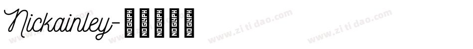 Nickainley字体转换