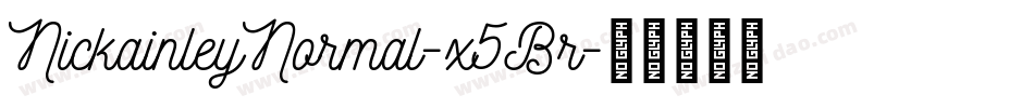 NickainleyNormal-x5Br字体转换