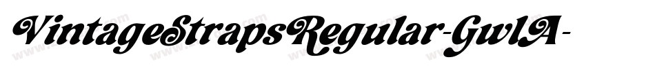 VintageStrapsRegular-GwlA字体转换