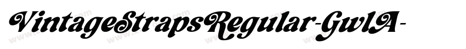 VintageStrapsRegular-GwlA字体转换
