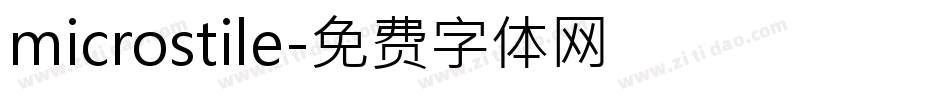 microstile字体转换