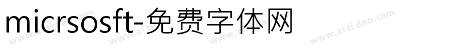 micrsosft字体转换