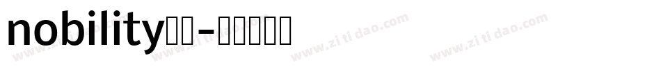 nobility字体字体转换