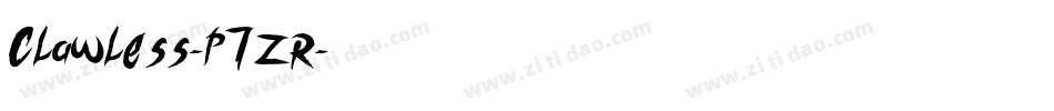 Clawless-p7ZR字体转换