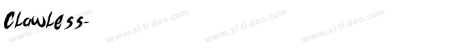 Clawless字体转换