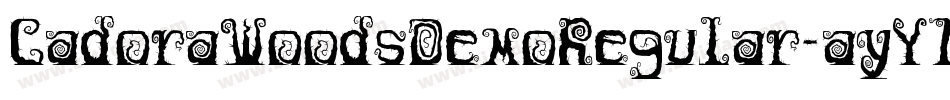 CadoraWoodsDemoRegular-axY1J字体转换
