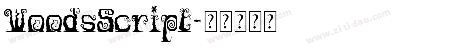 WoodsScript字体转换