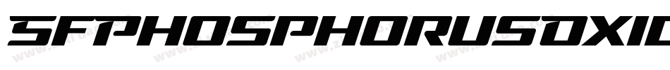 SfPhosphorusOxide-VqK6字体转换 SfPhosphorusOxide-VqK6字体转换