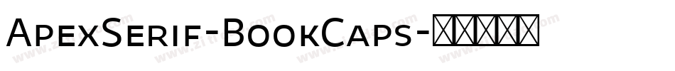 ApexSerif-BookCaps字体转换