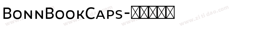 BonnBookCaps字体转换