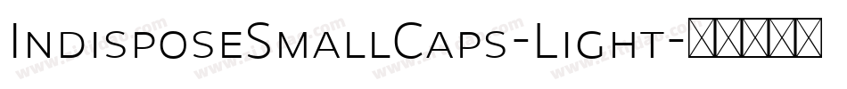IndisposeSmallCaps-Light字体转换