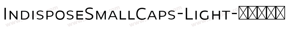 IndisposeSmallCaps-Light字体转换