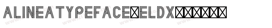 Alineatypeface-eldx字体转换