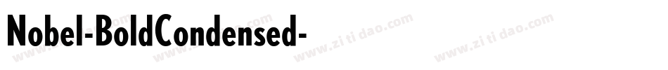 Nobel-BoldCondensed字体转换