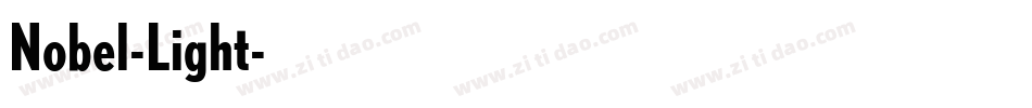 Nobel-Light字体转换