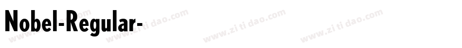 Nobel-Regular字体转换